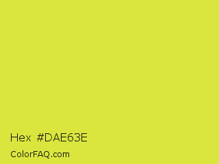Hex #dae63e Color Image