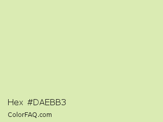 Hex #daebb3 Color Image