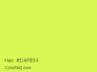 Hex #daf854 Color Image