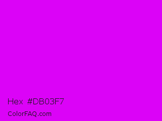 Hex #db03f7 Color Image