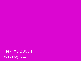 Hex #db06d1 Color Image