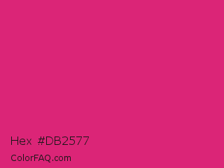 Hex #db2577 Color Image