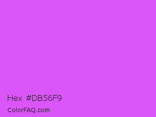 Hex #db56f9 Color Image