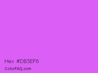 Hex #db5ef6 Color Image