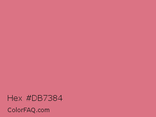 Hex #db7384 Color Image