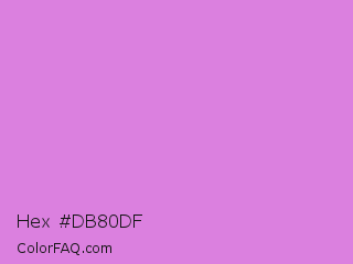 Hex #db80df Color Image