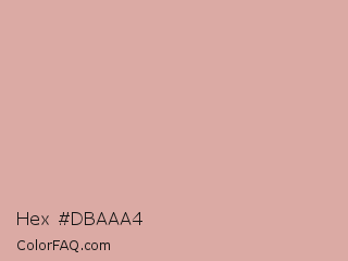 Hex #dbaaa4 Color Image