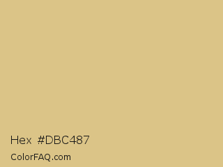 Hex #dbc487 Color Image