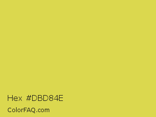 Hex #dbd84e Color Image