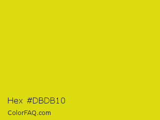 Hex #dbdb10 Color Image