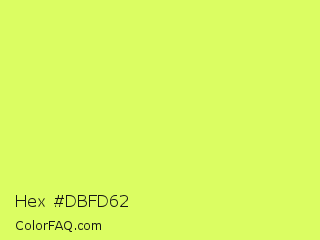Hex #dbfd62 Color Image
