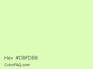 Hex #dbfdb8 Color Image