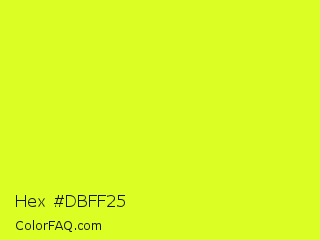 Hex #dbff25 Color Image