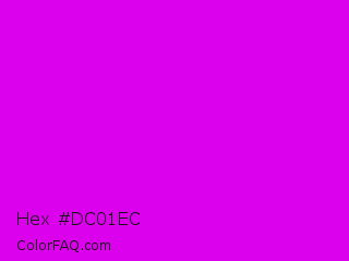 Hex #dc01ec Color Image