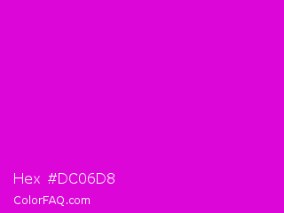 Hex #dc06d8 Color Image