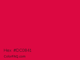 Hex #dc0841 Color Image