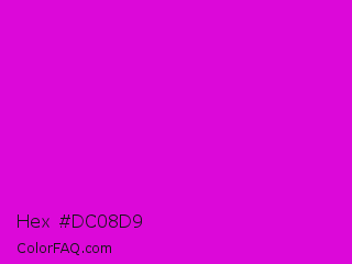 Hex #dc08d9 Color Image