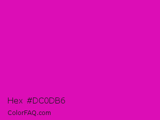 Hex #dc0db6 Color Image