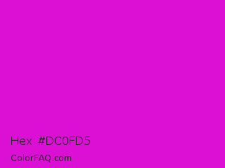 Hex #dc0fd5 Color Image