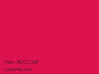 Hex #dc134f Color Image
