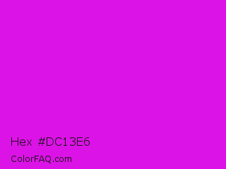 Hex #dc13e6 Color Image