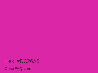 Hex #dc26a8 Color Image