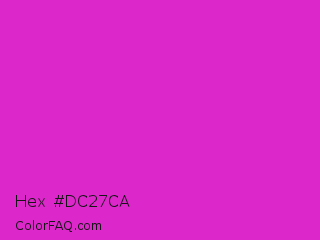 Hex #dc27ca Color Image
