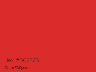 Hex #dc2b2b Color Image
