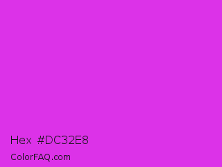 Hex #dc32e8 Color Image