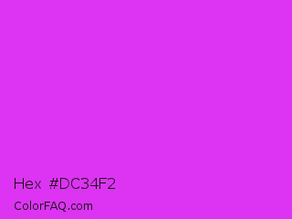 Hex #dc34f2 Color Image