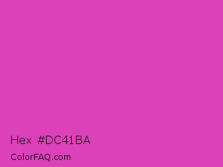 Hex #dc41ba Color Image