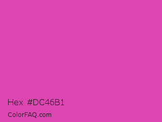 Hex #dc46b1 Color Image