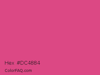 Hex #dc4884 Color Image