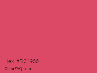 Hex #dc4966 Color Image