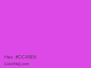 Hex #dc49e6 Color Image