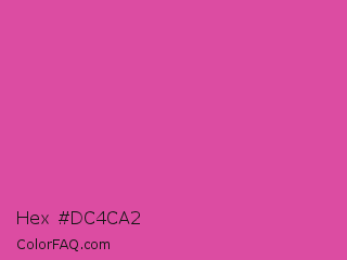 Hex #dc4ca2 Color Image