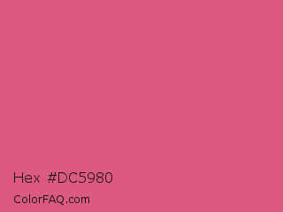 Hex #dc5980 Color Image