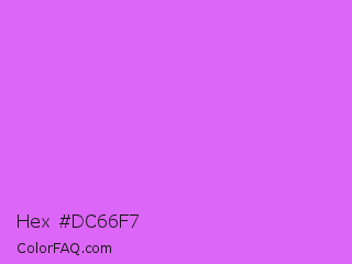 Hex #dc66f7 Color Image