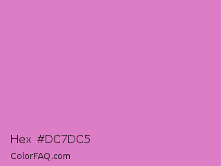 Hex #dc7dc5 Color Image