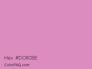 Hex #dc8cbe Color Image