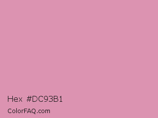 Hex #dc93b1 Color Image