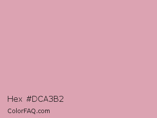 Hex #dca3b2 Color Image