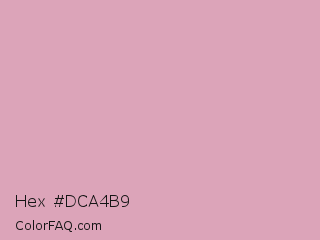Hex #dca4b9 Color Image
