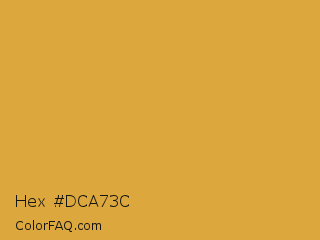 Hex #dca73c Color Image