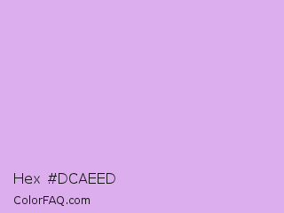 Hex #dcaeed Color Image
