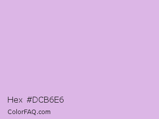Hex #dcb6e6 Color Image