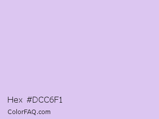 Hex #dcc6f1 Color Image