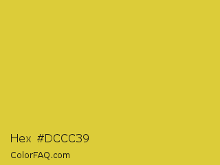 Hex #dccc39 Color Image