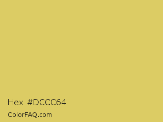 Hex #dccc64 Color Image