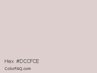 Hex #dccfce Color Image